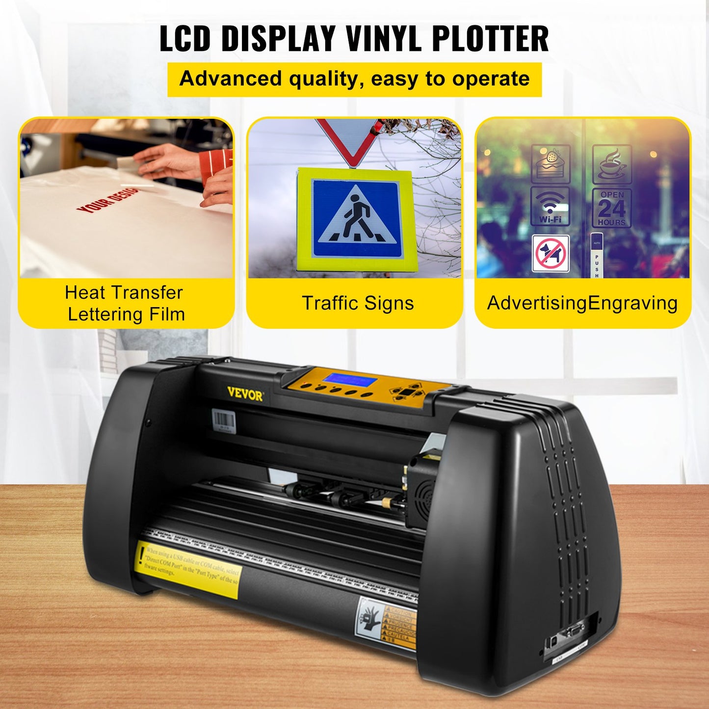 Vinyl-Schneideplotter-Maschine, 14 Zoll, Signmaster-Software, Schilderherstellungsmaschine, 720 mm Papierzufuhr, Vinyl-Schneideplotter mit Ständer (14 Zoll, 375 mm)