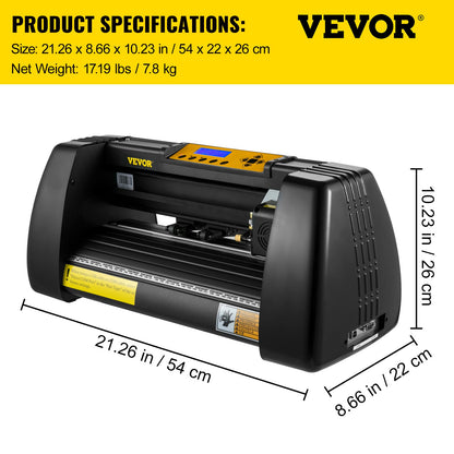 Vinyl-Schneideplotter-Maschine, 14 Zoll, Signmaster-Software, Schilderherstellungsmaschine, 720 mm Papierzufuhr, Vinyl-Schneideplotter mit Ständer (14 Zoll, 375 mm)