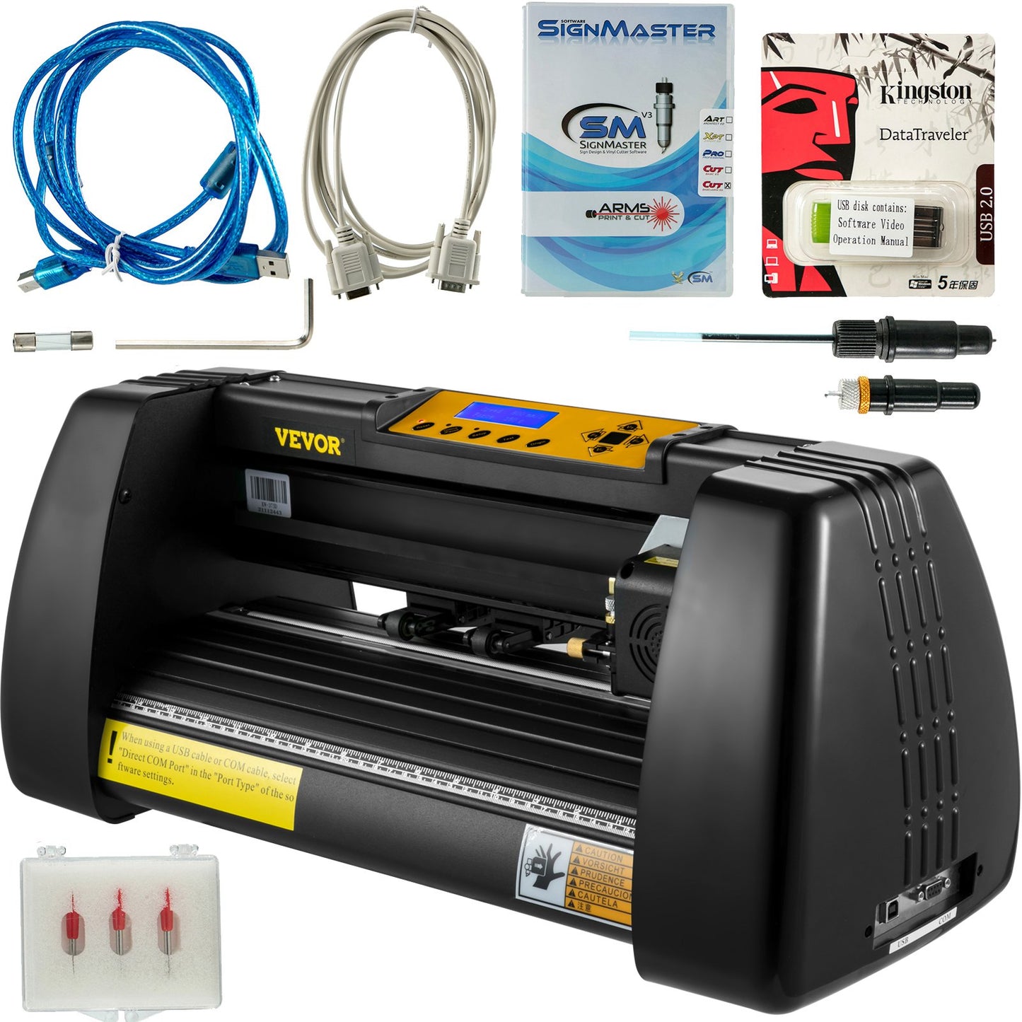 Vinyl-Schneideplotter-Maschine, 14 Zoll, Signmaster-Software, Schilderherstellungsmaschine, 720 mm Papierzufuhr, Vinyl-Schneideplotter mit Ständer (14 Zoll, 375 mm)