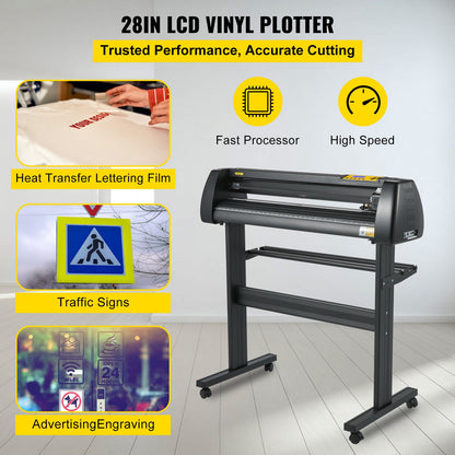 28in Vinyl Cutter Machine Golvstativ Vinly Plotter Tool Kit SignMaster