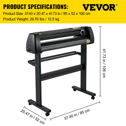 28in Vinyl Cutter Machine Golvstativ Vinly Plotter Tool Kit SignMaster