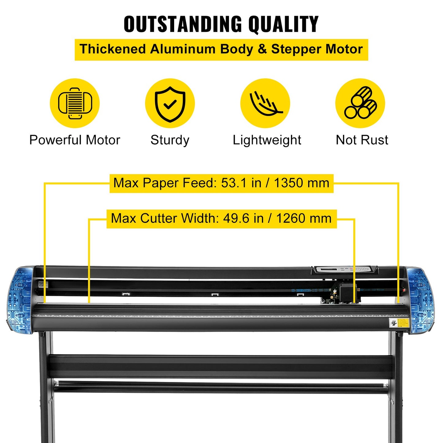 Vinyl Cutter 53 Inch Vinyl Cutter Machine Med Golvstativ Vinyl Plotter