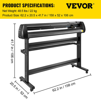 Vinyl Cutter 53 Inch Vinyl Cutter Machine Med Golvstativ Vinyl Plotter