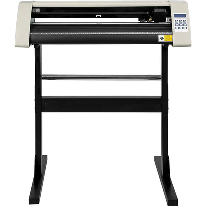 Vinyl Cutter 28 Inch Vinyl Cutter Machine 720mm Paper Feed Vinyl Plotter Cutter Machine with Sturdy Floor Stand for Cutting Paper White