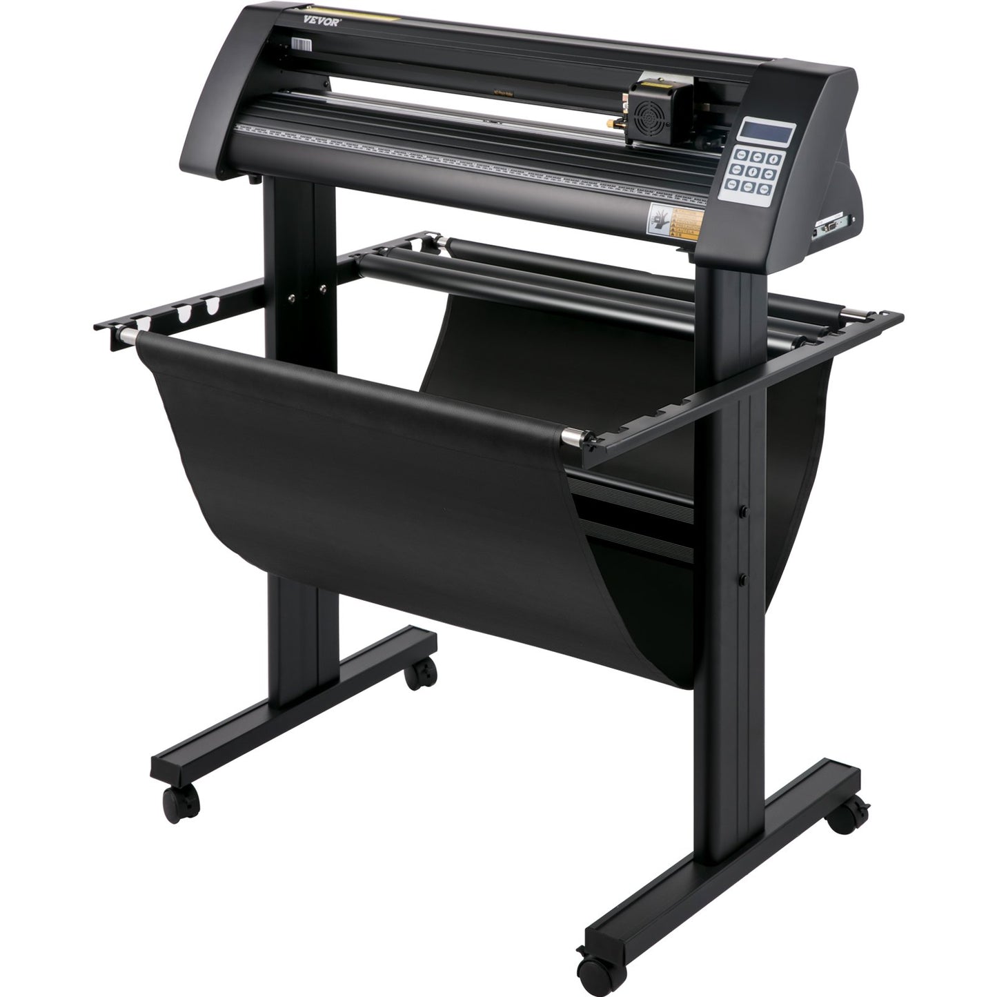 Vinyl cutter, 720mm vinyl plotter, LED screen plotter cutter, semi-automatic built-in optical eye, compatible with SignCut software for Mac and Windows systems with stand