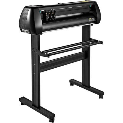 Vinyl Cutter Machine, 34-inch Cutting Plotter, Offline Cutting Machine Kit Mobile Bluetooth, Precise Roller Axis High Precision Adjustable Speed and Force, DIY SignMaster Software Blade for Windows