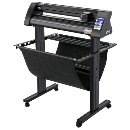 Vinyl cutter, 870mm vinyl plotter, LED screen plotter cutter, semi-automatic built-in optical eye for precise guidance, compatible with SignMaster software for Windows systems with stand