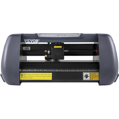 Vinylskärmaskin, 375 mm vinylskrivare, maximal pappersmatning 14 tums plotterskrivare med justerbar kraft och hastighet Vinylskärmaskin för skylttillverkning Vinylplotterskärmaskin