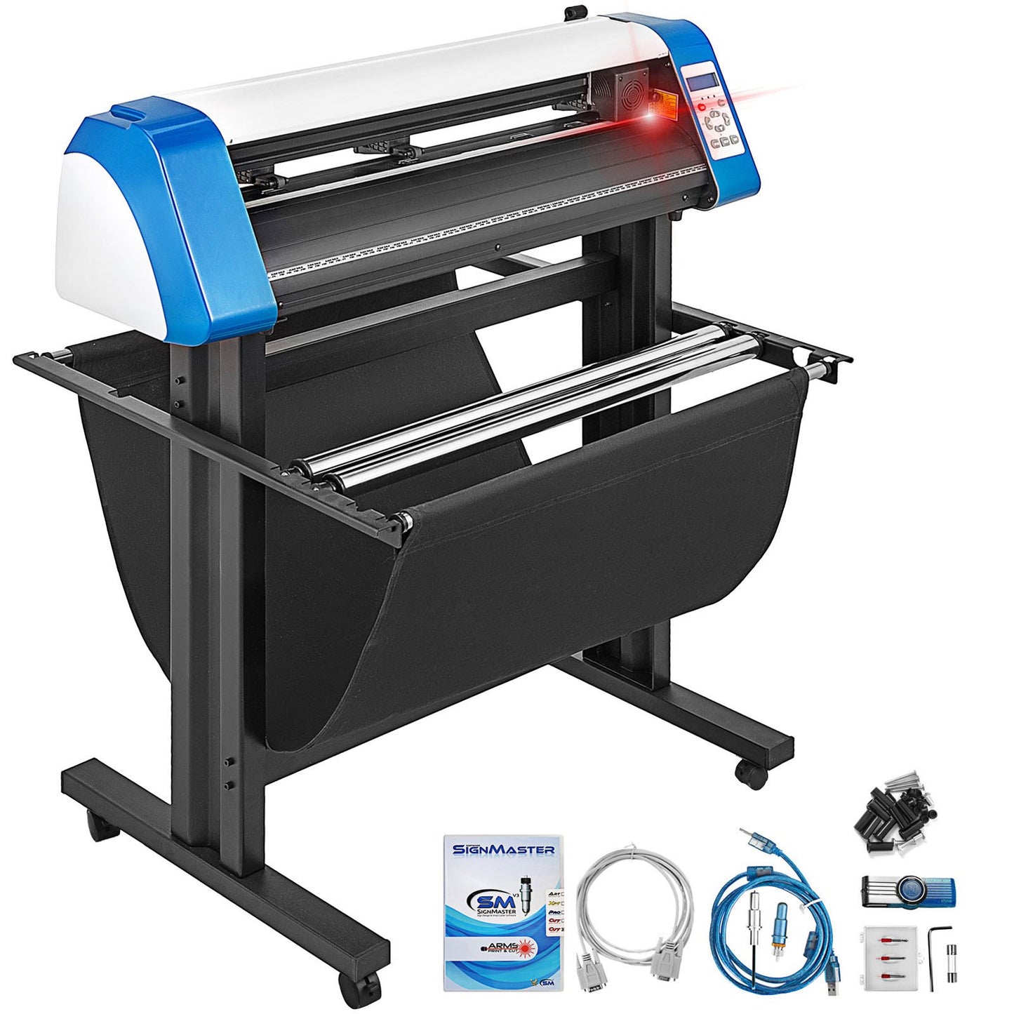34-tums halvautomatisk Contour Vinyl Cutter Plotter Manuell positionering
