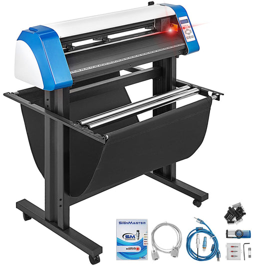 34-tums halvautomatisk Contour Vinyl Cutter Plotter Manuell positionering