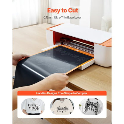 Värmeöverföringsvinyl HTV Strykvinylrulle 304,8 x 7260 mm Glansig svart |  EU