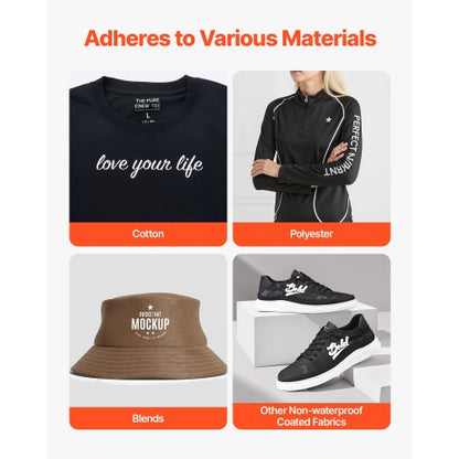 Heat Transfer Vinyl HTV Iron-on Vinyl Pack of 80 304.8 x 304.8 mm | EU