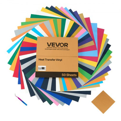 Heat Transfer Vinyl HTV Iron-on Vinyl Pack of 50 304.8 x 304.8 mm | EU