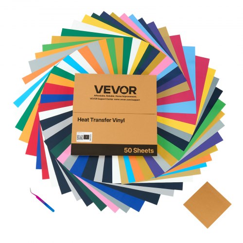 Heat Transfer Vinyl HTV Iron-on Vinyl Pack of 50 304.8 x 304.8 mm | EU