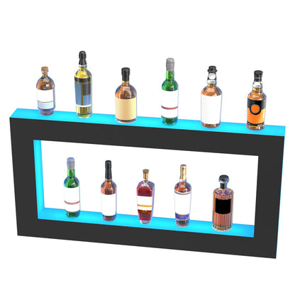 LED-upplyst spritflaska Display Bar Hylla RF & App Control 48 tum