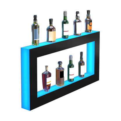 LED-upplyst spritflaska Display Bar Hylla RF & App Control 48 tum