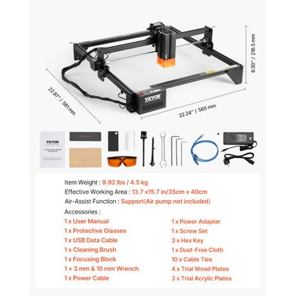 Lasergravör Lasergraveringsmaskin 20W Komprimerad Punkt Ögonskydd |  EU