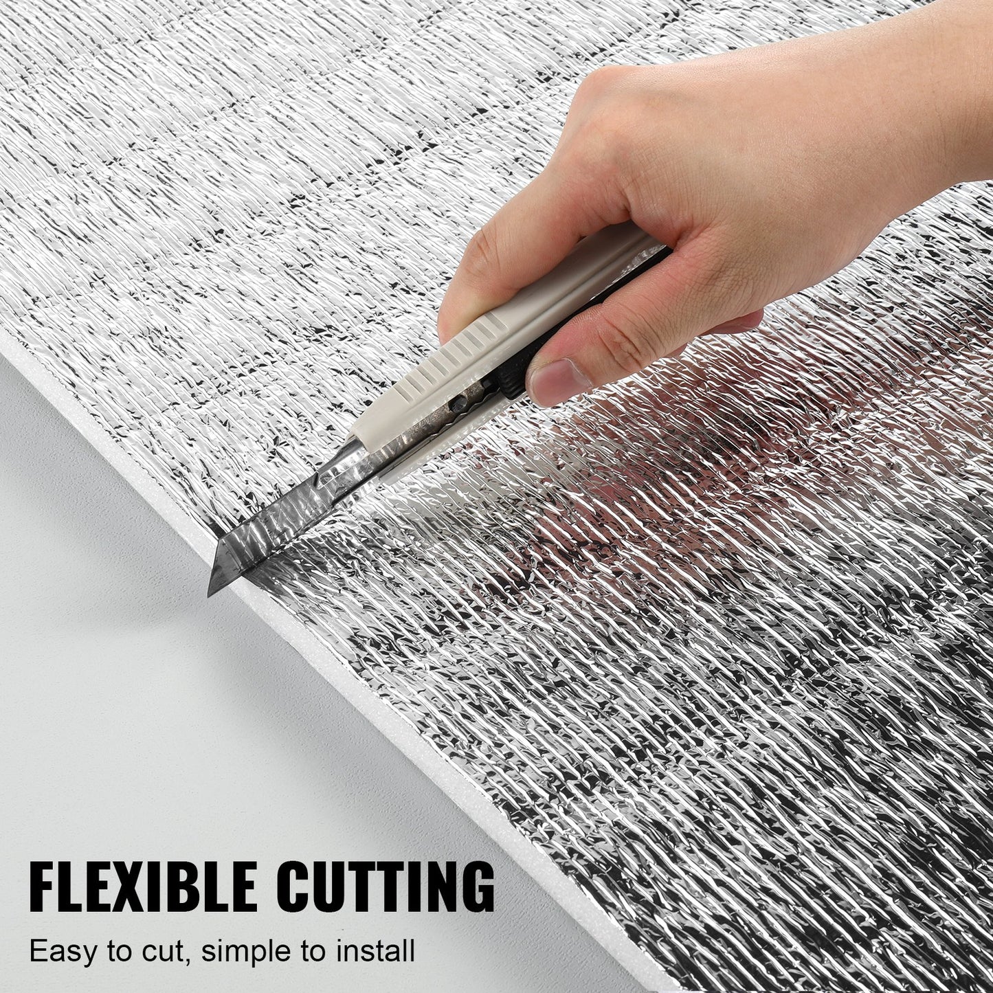 Double Reflective Insulation Roll Foam Core Radiant Barrier 48 inch x 25 foot