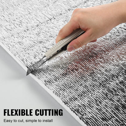 Double Reflective Insulation Roll Foam Core Radiant Barrier 48 inch x 25 foot