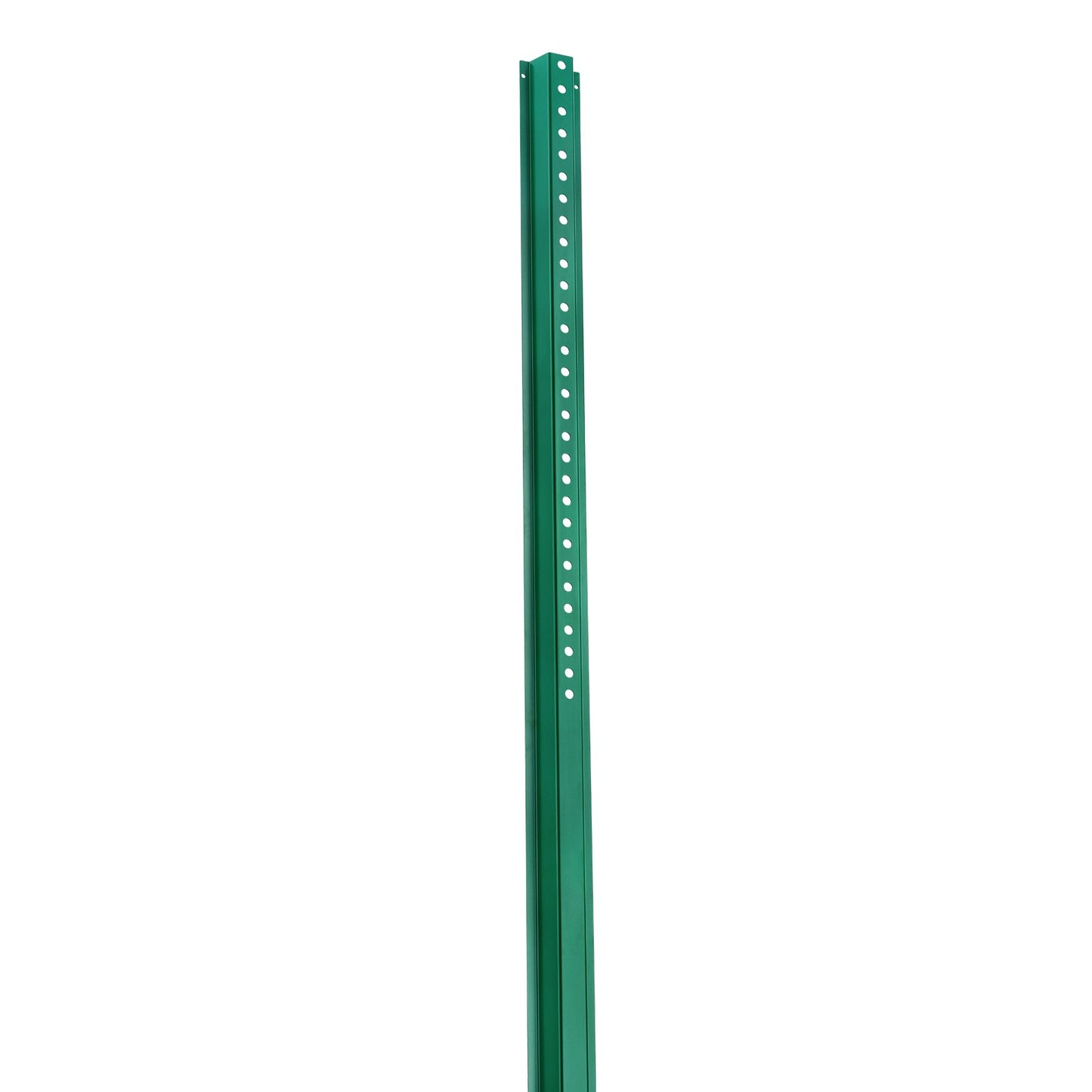 Cast Iron Sign Post 8 Foot Fixed U Channel Heavy Duty Post Sign Holder Green