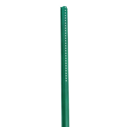 Cast Iron Sign Post 8 Foot Fixed U Channel Heavy Duty Post Sign Holder Green
