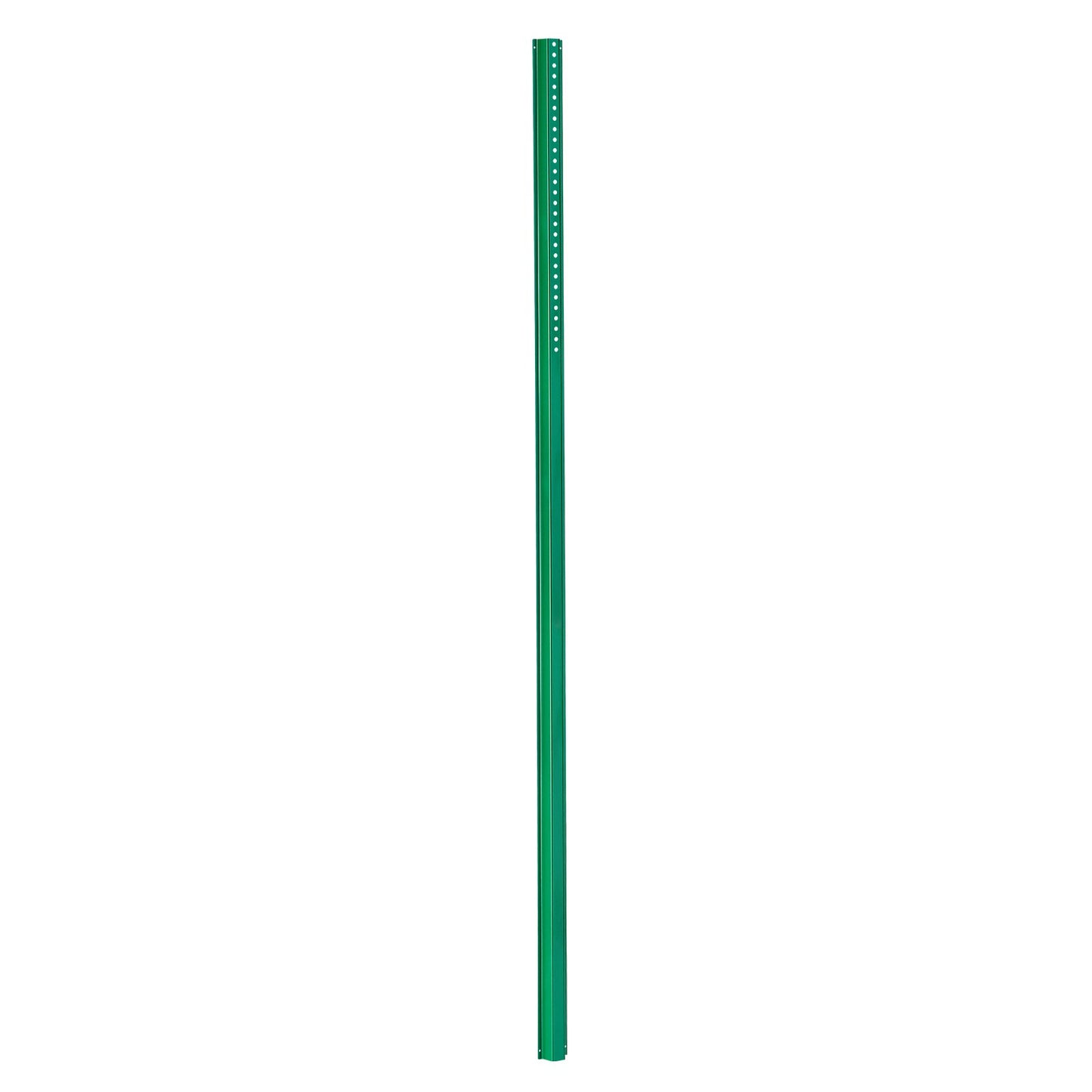 Cast Iron Sign Post 8 Foot Fixed U Channel Heavy Duty Post Sign Holder Green
