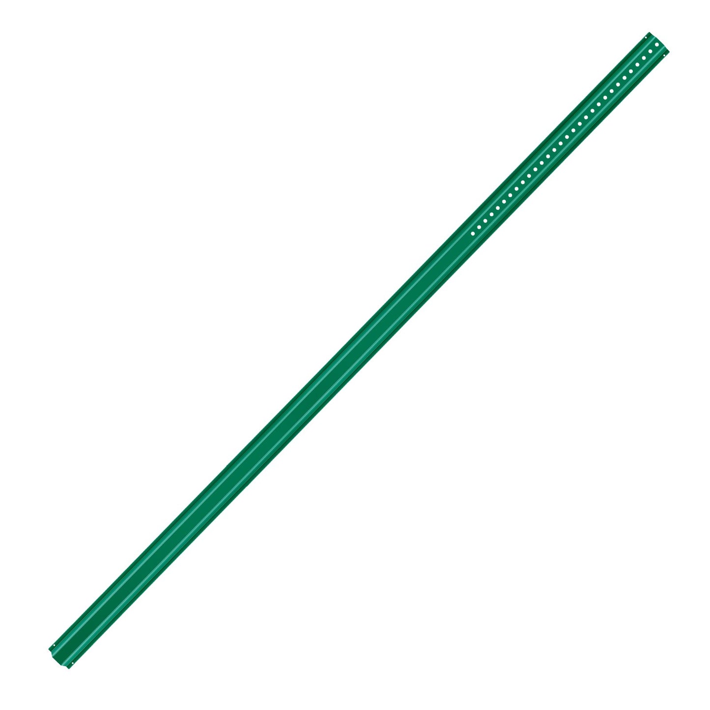 Cast Iron Sign Post 8 Foot Fixed U Channel Heavy Duty Post Sign Holder Green