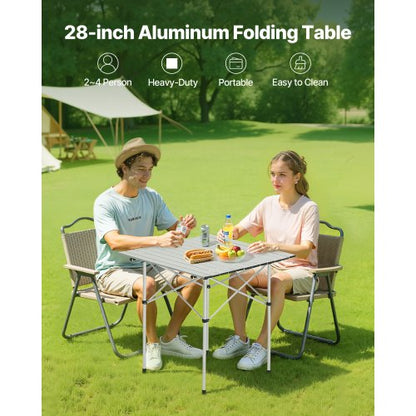 Foldable Portable Camping Table Aluminum Outdoor Picnic Table Carrying Bag | EU