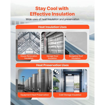 Dubbelreflekterande isoleringsrulle, perforerad vävd strålningsbarriär, 0,15 mm 76,2 m x 1,22 m, dubbelsidig aluminiumfolie värmereflekterande sköld, värmeisoleringsrulle för fönster husbilstak |  EU
