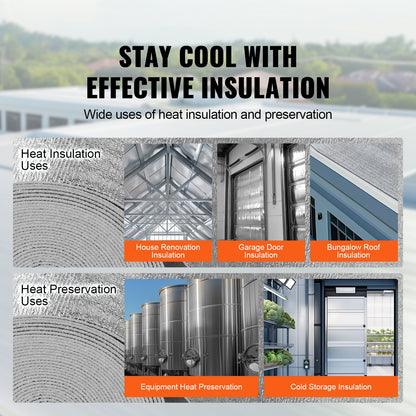 Double Reflective Insulation Roll Foam Core Radiant Barrier 23.8 in x 50 ft.