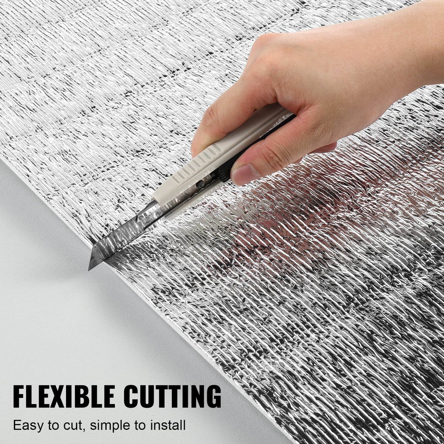 Double Reflective Insulation Roll Foam Core Radiant Barrier 48 inch x 10 feet