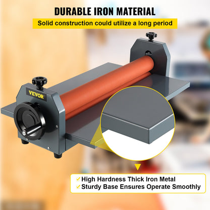 25.5" 650MM Manual Cold Roll Laminator Vinyl Photo Film Mounting Laminating Machine Cold Roll Laminating Machine