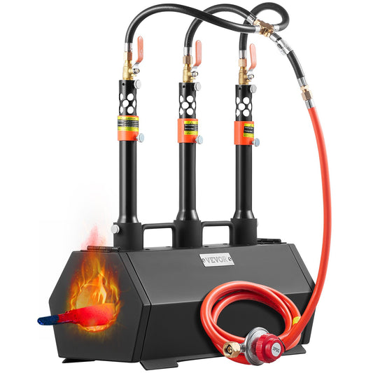 Portable Propane Forge 3 brännare hovslagare Forge 2600℉ Verktygskniv Metallsmide