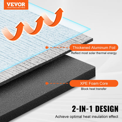 Isoleringsrulle Aluminiumfolie XPE Foam Core Radiant Barrier 40 tum x 5 fot