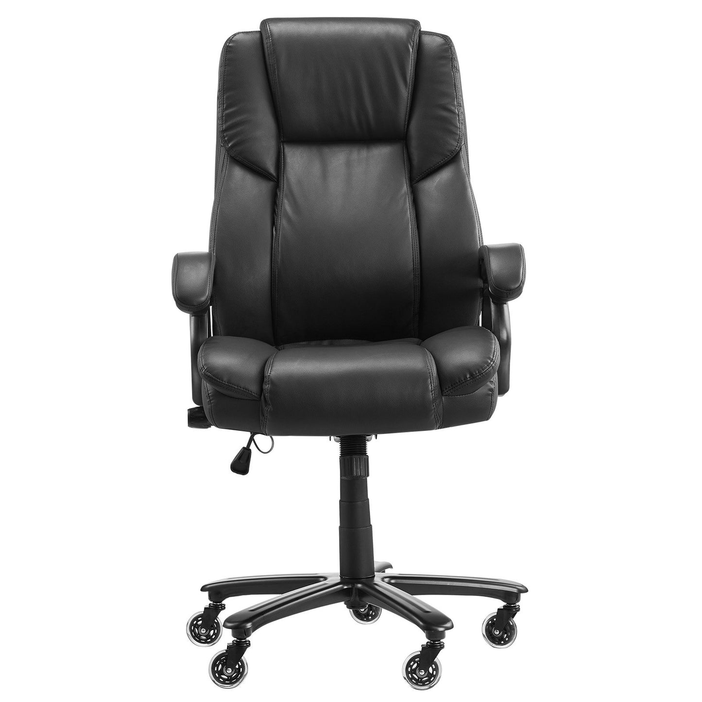 Executive Chair High Back Office Stol Knob-Control Svankstöd Svart