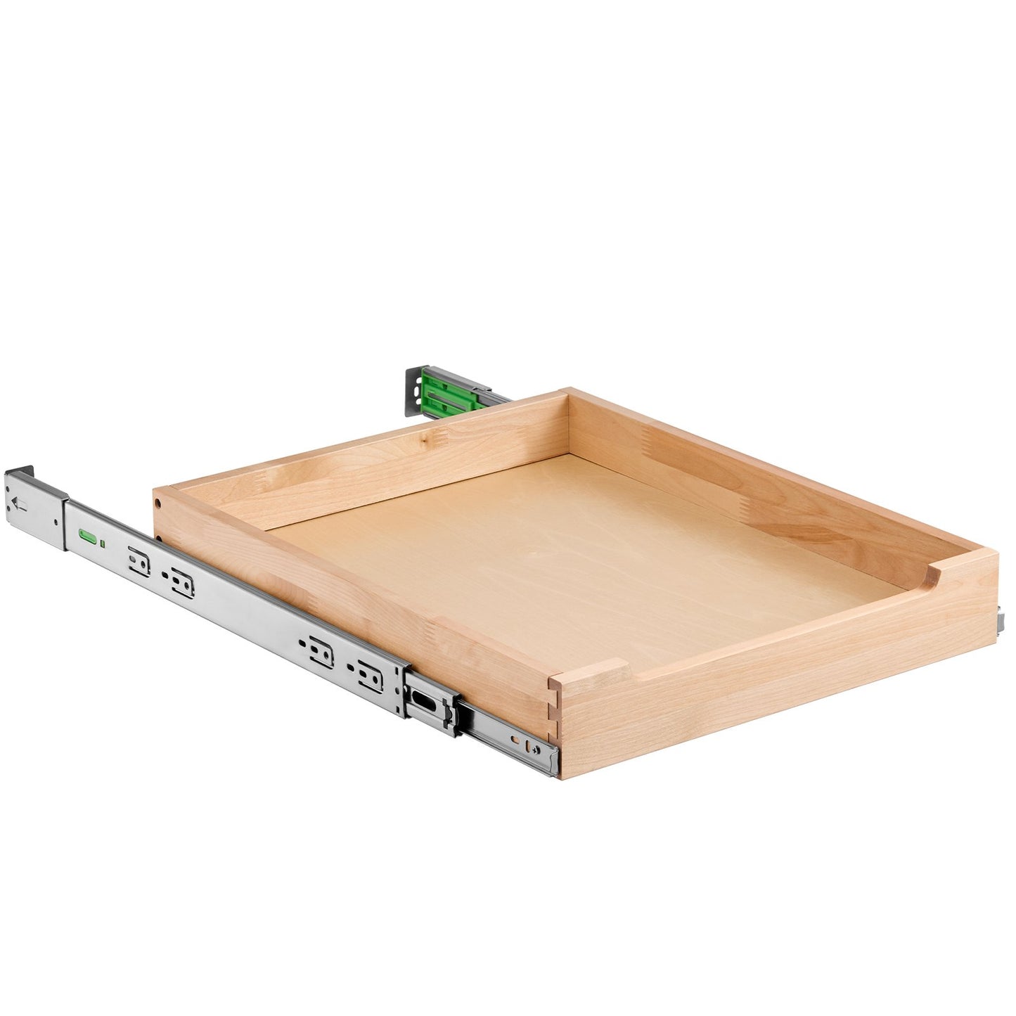 Pull Out Cabinet Organizer Soft Close Slideout Shelf Wooden Drawer 17"Wx21"D