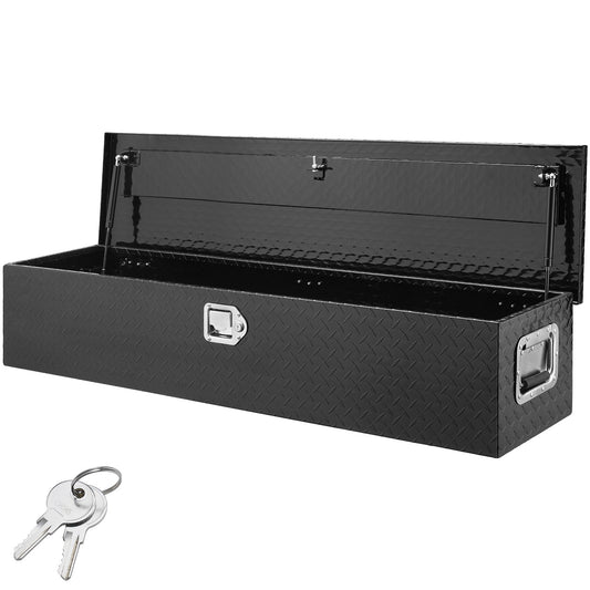 48"x15"x15" Heavy Duty Aluminium Bar Slitbana Verktygslåda för Pick Up Truck Bed