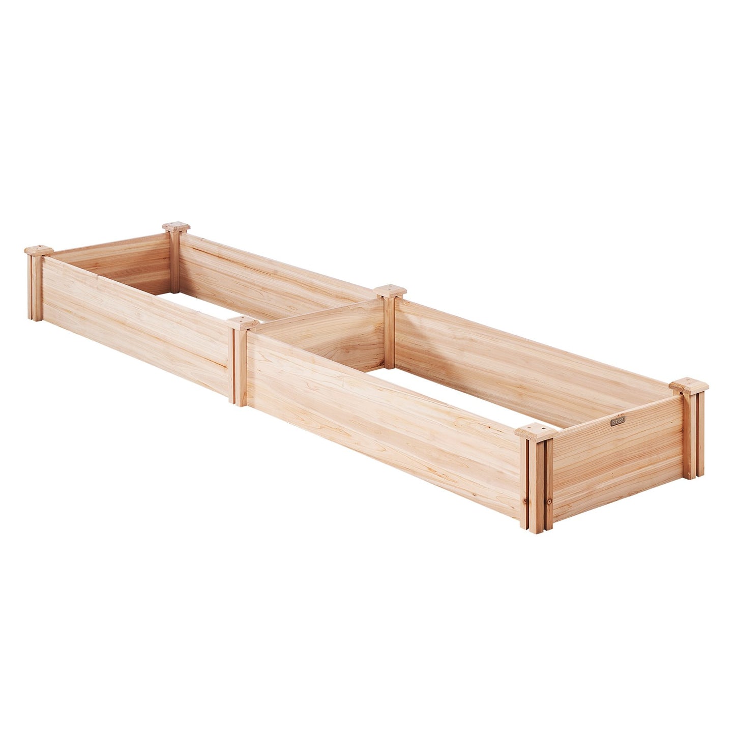 Upphöjd trädgårdssäng, 7,9 x 2 x 0,8 fot planteringslådor i trä, planteringslådor utomhus med öppen bas, för odling av blommor/grönsaker/örter på bakgård/trädgård/uteplats/balkong, Burlywood