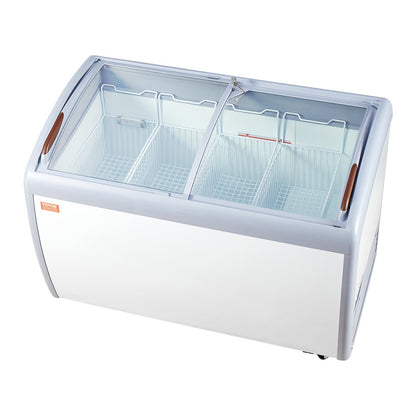 362 L kommerzielle Glasvitrine für Eiscreme-Gefrierschrank