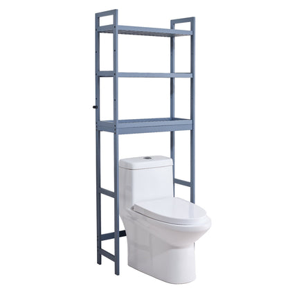 Över toaletten Förvaring 3-vånings badrum Hylla Rack Space Saver Organizer
