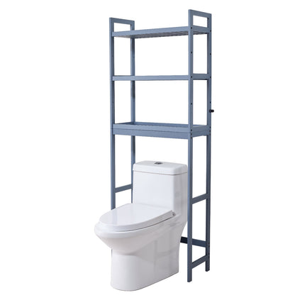Över toaletten Förvaring 3-vånings badrum Hylla Rack Space Saver Organizer
