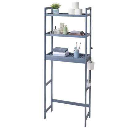 Över toaletten Förvaring 3-vånings badrum Hylla Rack Space Saver Organizer