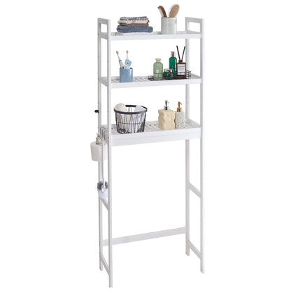 Över toaletten Förvaring 3-vånings badrum Hylla Rack Space Saver Organizer