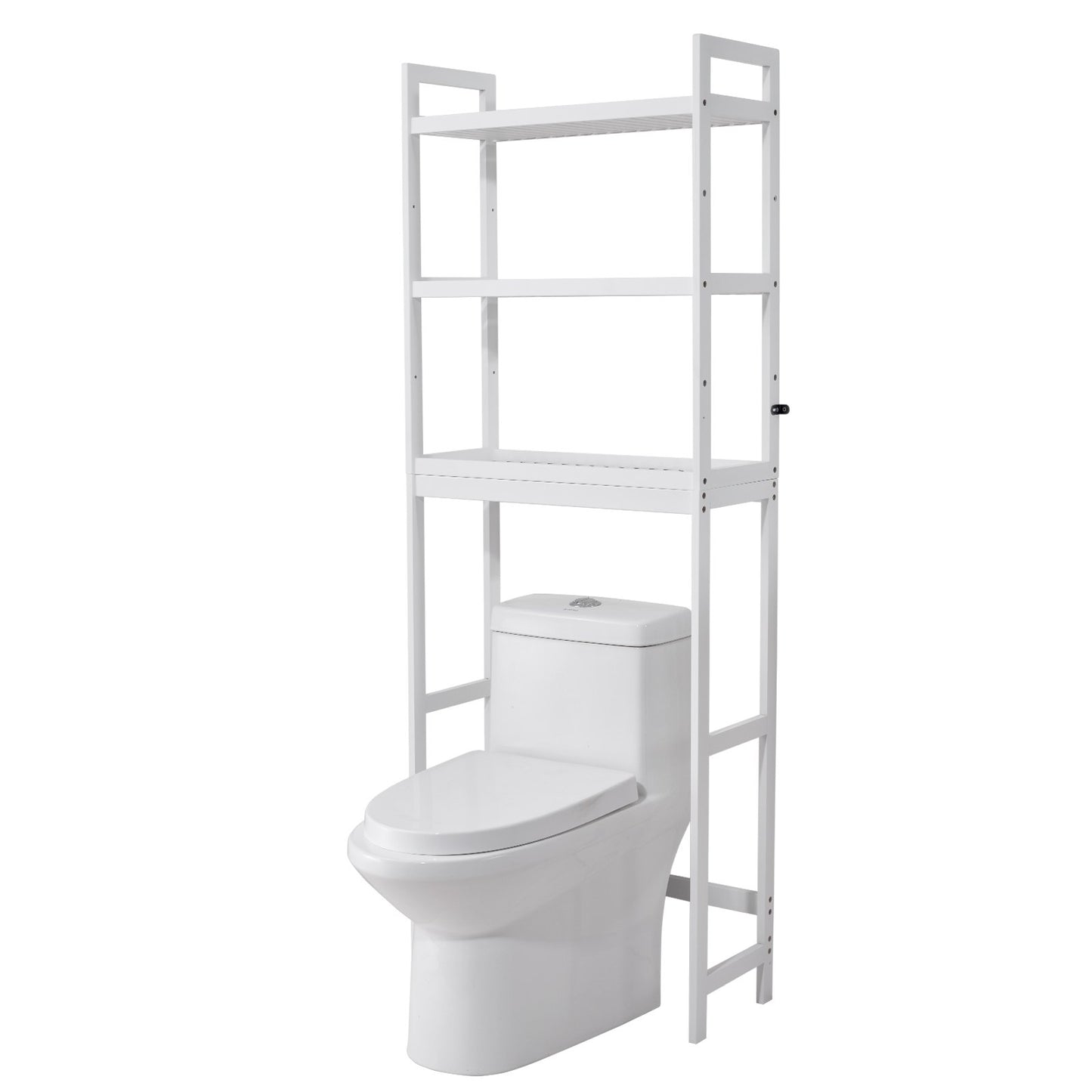 Över toaletten Förvaring 3-vånings badrum Hylla Rack Space Saver Organizer