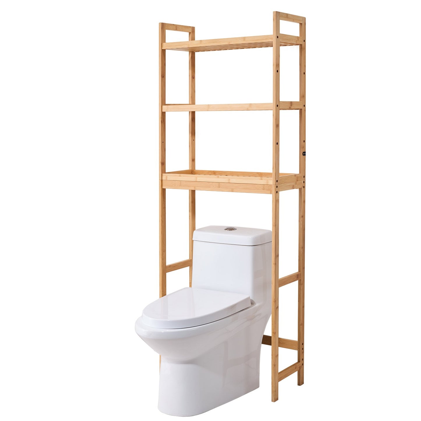 Över toaletten Förvaring 3-vånings badrum Hylla Rack Space Saver Organizer