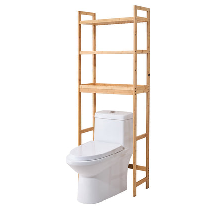 Över toaletten Förvaring 3-vånings badrum Hylla Rack Space Saver Organizer