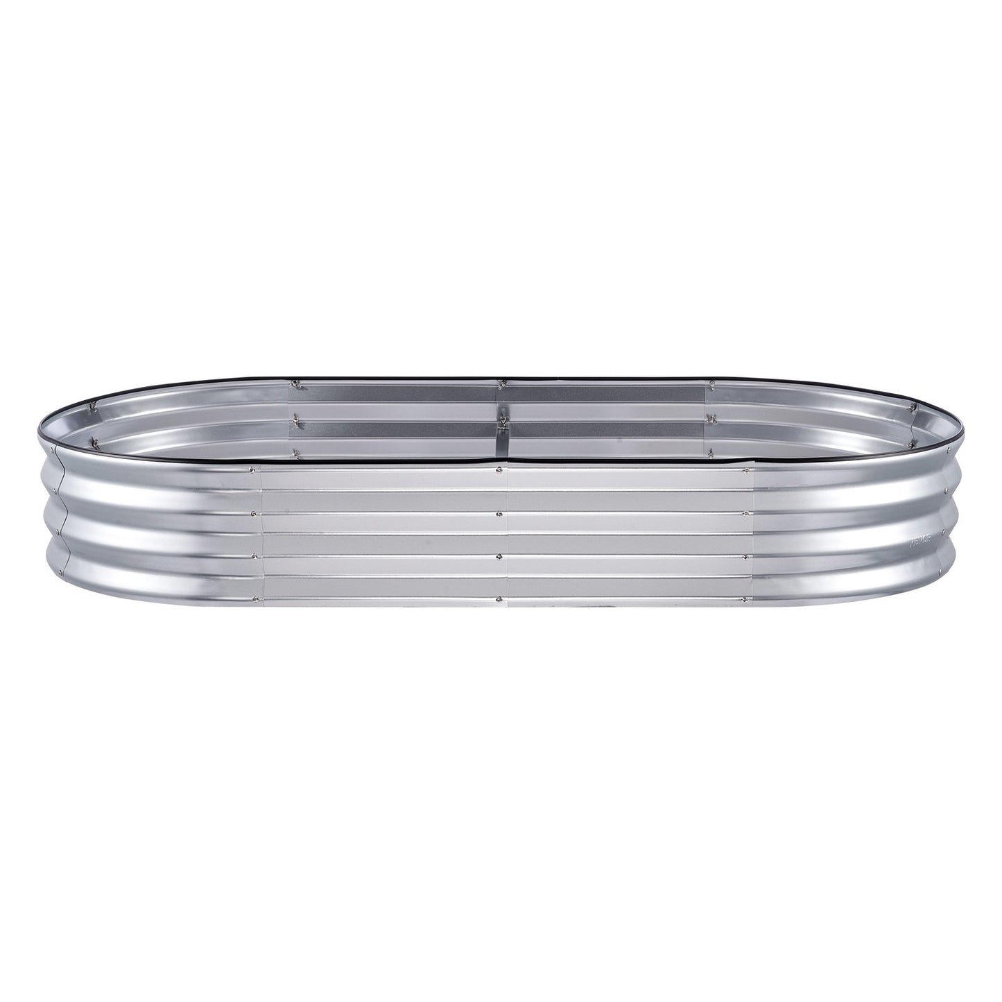 Raised Garden Bed, 71.9 x 36.4 x 11 Inch Galvanized Metal Planter Box, Outdoor Planter Boxes with Open Base, for Growing Flowers/Vegetables/Herbs in Backyard/Garden/Patio/Balcony, Silver
