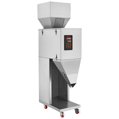 Particle Filling Machine, 0.044-6.6 lbs/20-3000 g, Automatic Filling Machine with Foot Pedal, Stainless Steel Weighing Filling Machine, Weighing Filler for Beans, Seeds, Tea, Granular Packaging