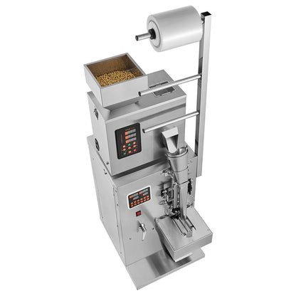 Automatisk partikelförpackningsmaskin, 0,002-0,22lbs/1-100 g, multifunktionspåse Pulverpåseviktande fyllningsförpackningsmaskin, pulverfyllningsmaskin för tefrön Korn Mjölbönor Glitter