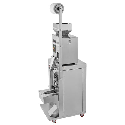 Automatisk partikelförpackningsmaskin, 0,002-0,22lbs/1-100 g, multifunktionspåse Pulverpåseviktande fyllningsförpackningsmaskin, pulverfyllningsmaskin för tefrön Korn Mjölbönor Glitter